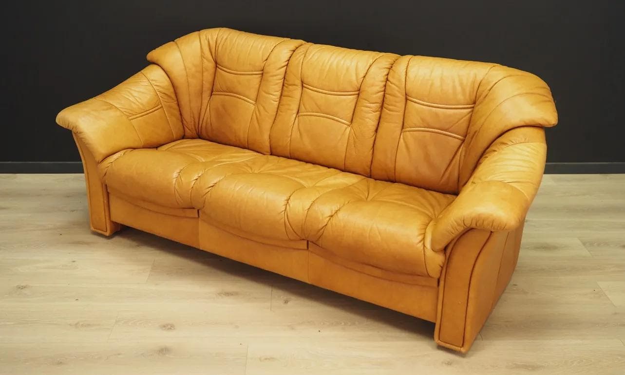 Lounge set, cognac leather, Skalma Møbelfabrik, Denmark, 1970s - 44286