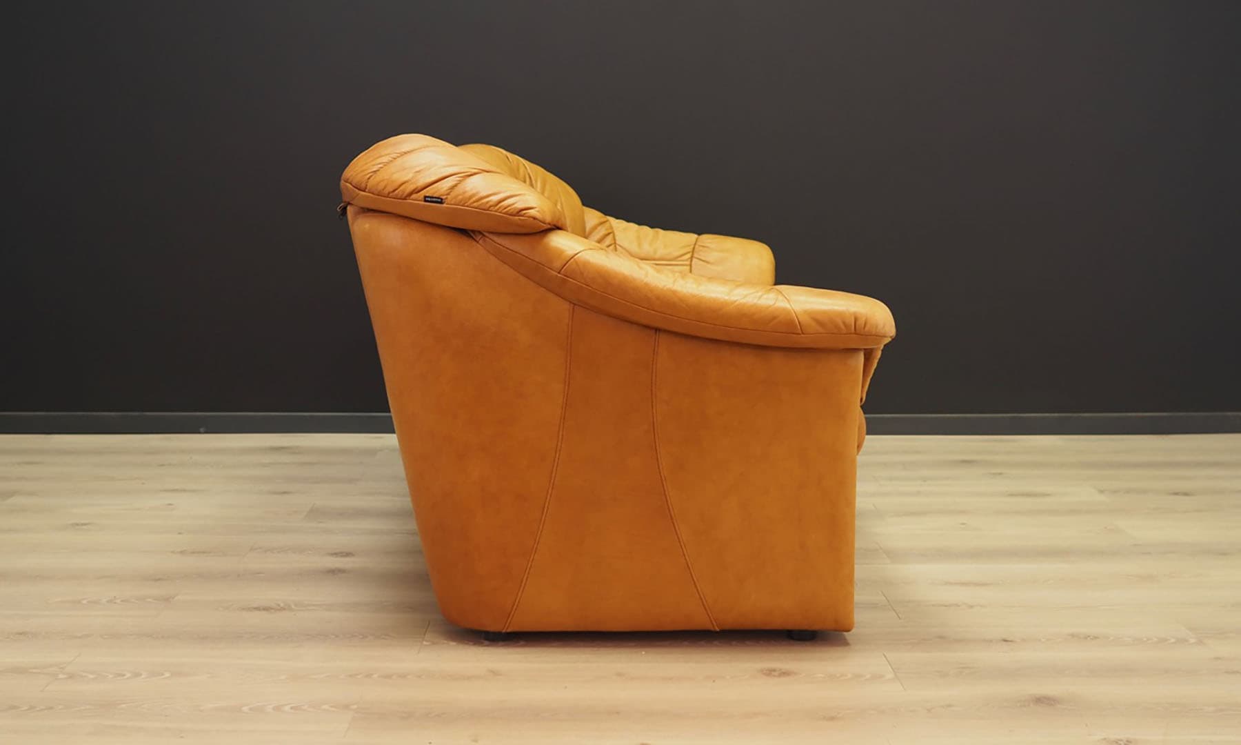 Lounge set, cognac leather, Skalma Møbelfabrik, Denmark, 1970s - 50419