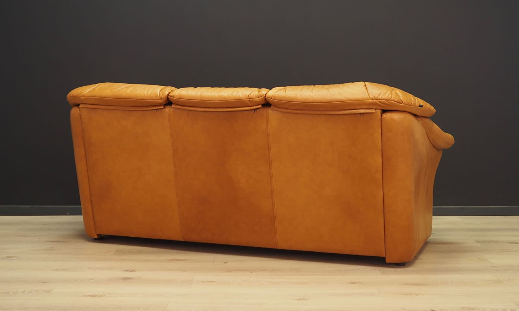 Lounge set, cognac leather, Skalma Møbelfabrik, Denmark, 1970s - 50420