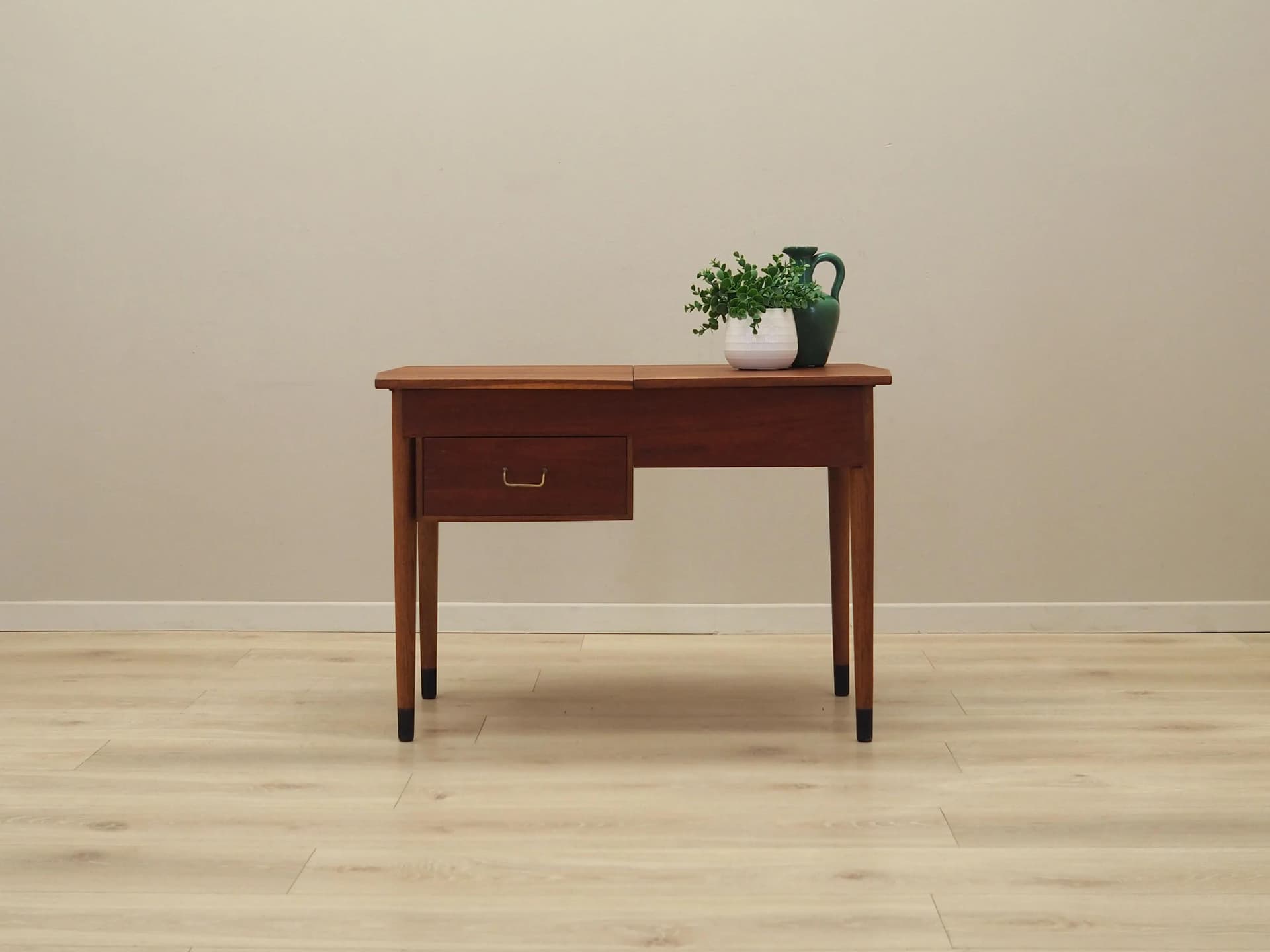 Sewing Table, brown teak, Denmark, 1960s. - 44614