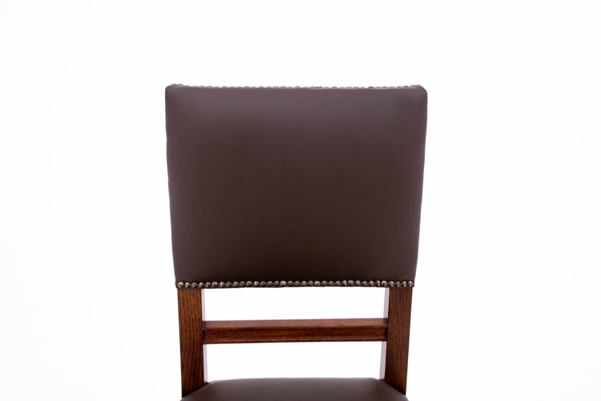 Dark Brown Set of 6 Chairs, Oak, France, 1880s - 47694