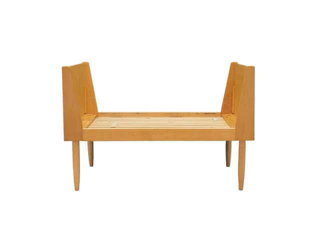Children's bed, light brown ash, Denmark, 1960s. - DIMENSION