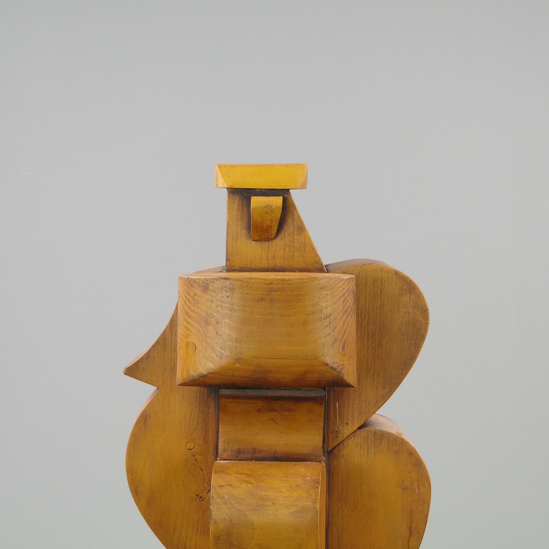 Rzeźba kubistyczna, brąz, drewno, Polska, lata 60. - 44662