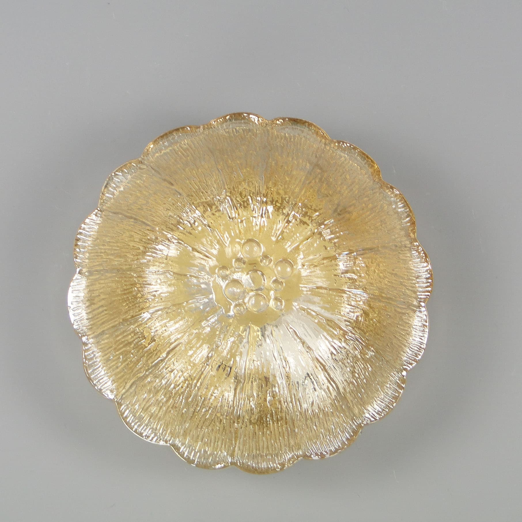 Ceiling light, Limburg, golden glass, Germany, 1960s - 44632