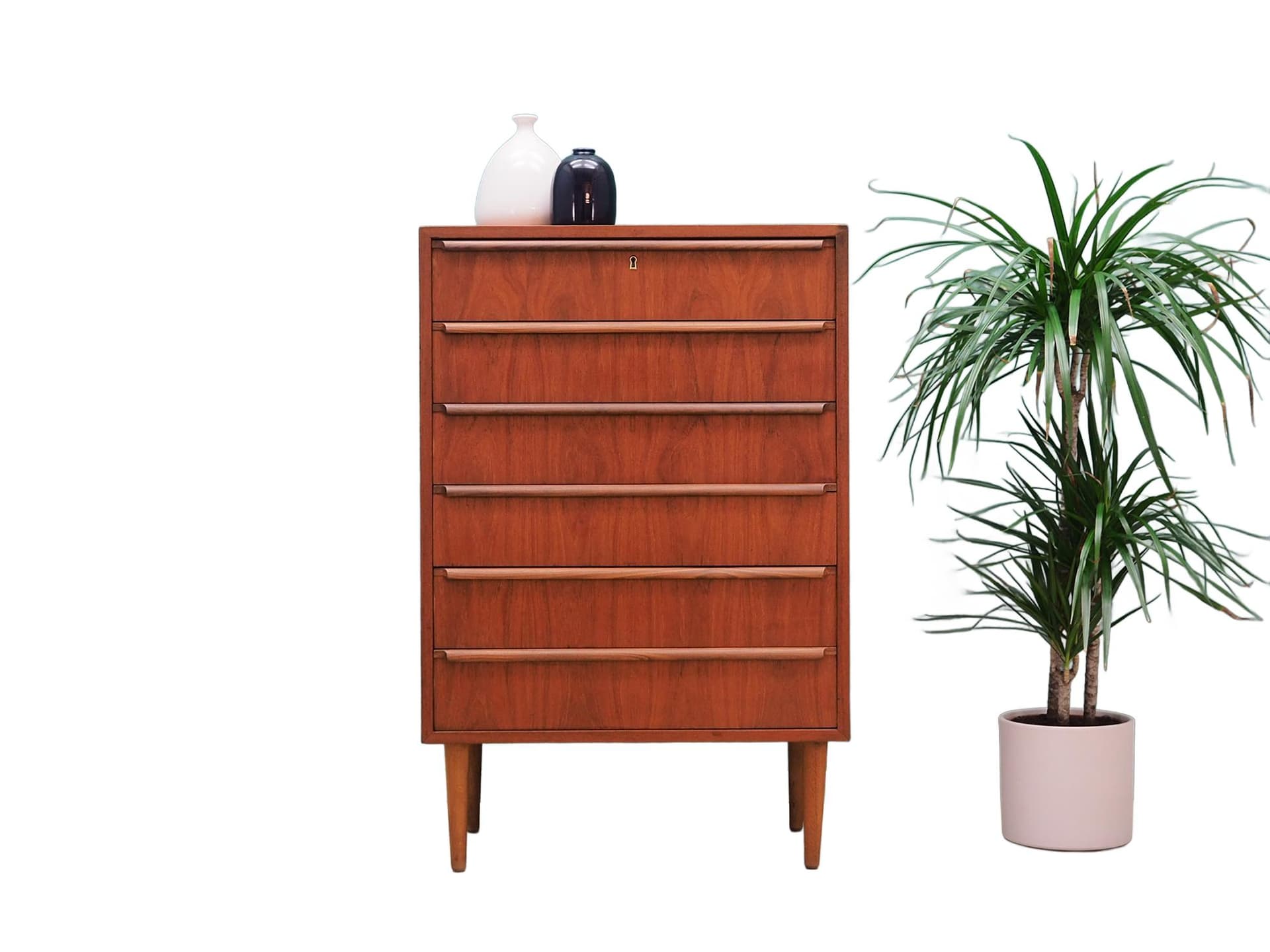 Komoda, teak brązowy, proj. A. Osakeyhitö, Dania, lata 70. - 44766