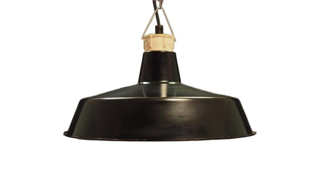 Lampa wisząca, czarny metal, Dania, lata 60. - WYMIARY