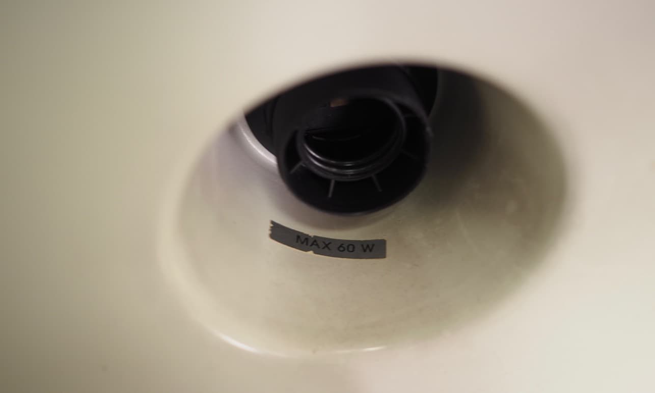 Lampa wisząca, czarny metal, Dania, lata 60. - 44977