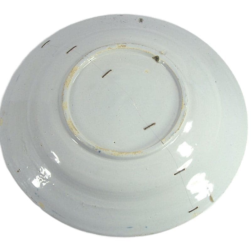 Niebieski talerz fajansowy, Delft, Holandia, XVIII w. - 4564