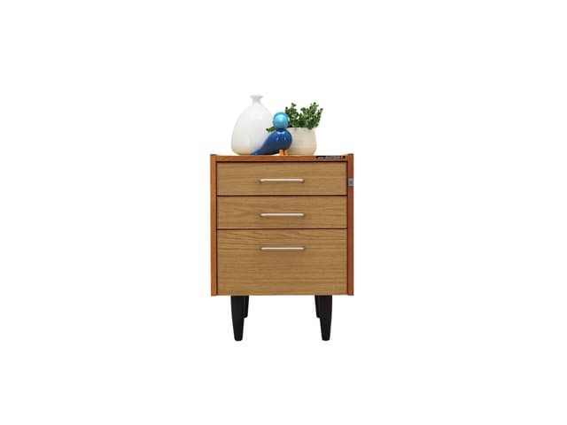 Komoda, duński design, drewno czarny, Dania, lata 70. - WYMIARY