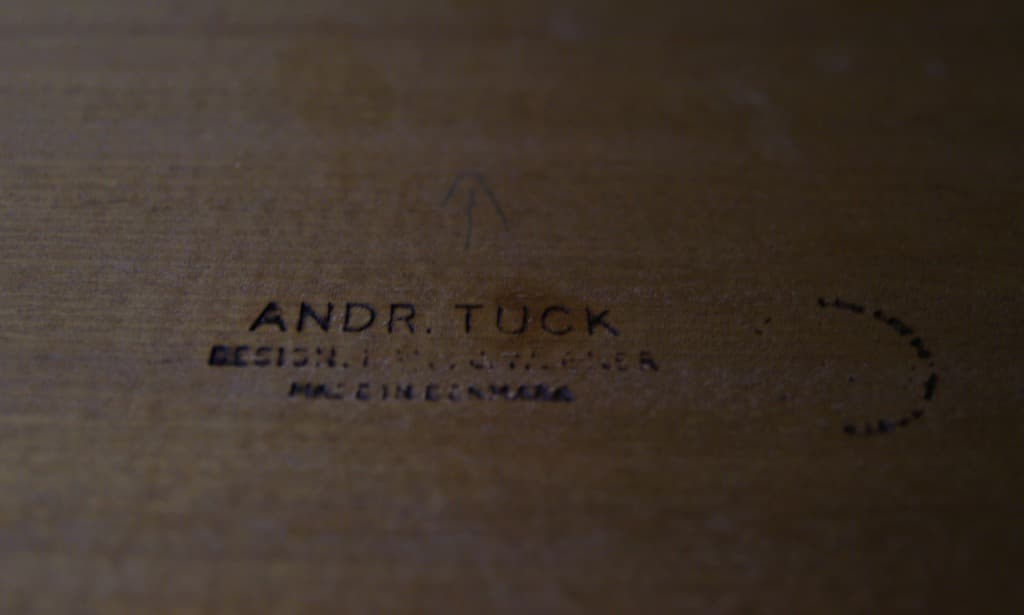 Stolik kawowy, jesion żółty, proj. H. J. Wegner, Andreas Tuck, Dania, lata 60. - 45192