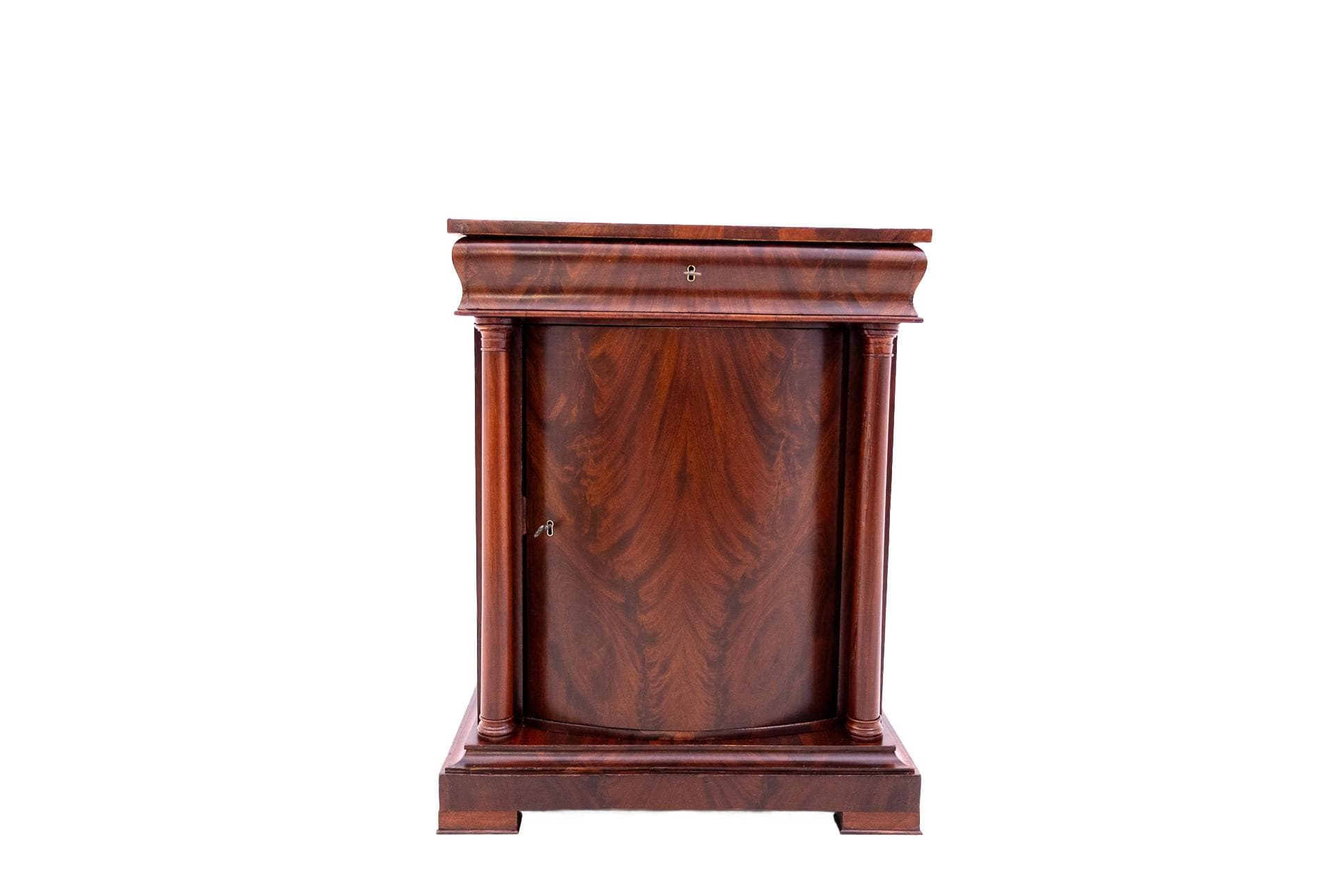 Mahoniowa komoda Biedermeier, Szwecja, lata 60. XIX w.