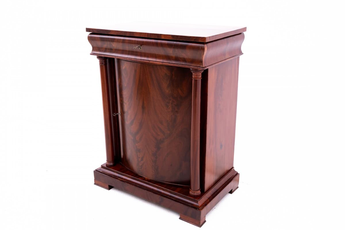 Mahoniowa komoda Biedermeier, Szwecja, lata 60. XIX w. - 47736