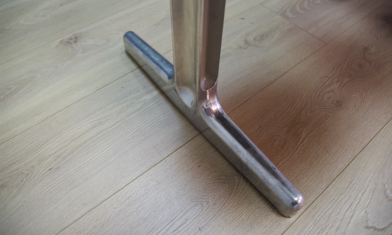 Ławka, szary, aluminium, Dania, lata 60. - 49697