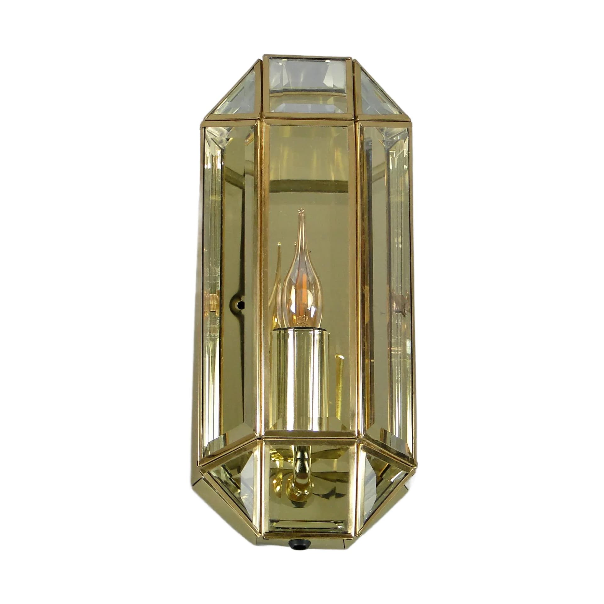 Wall Sconce Vienna Secession, golden, brass, early 20th c.