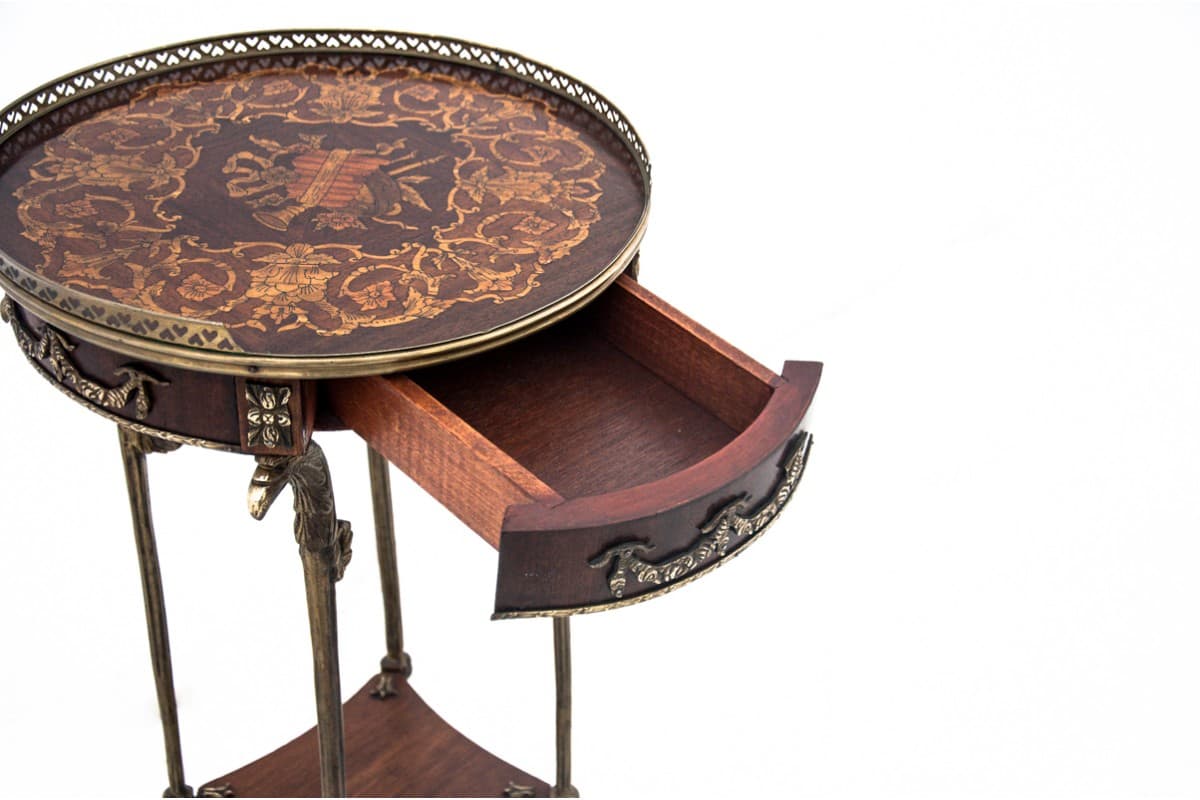 Brass and Walnut Plant Stand, France, 1960s - 47524