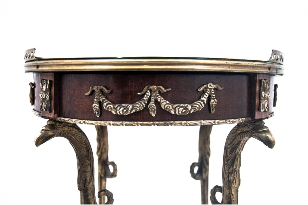 Brass and Walnut Plant Stand, France, 1960s - 47529