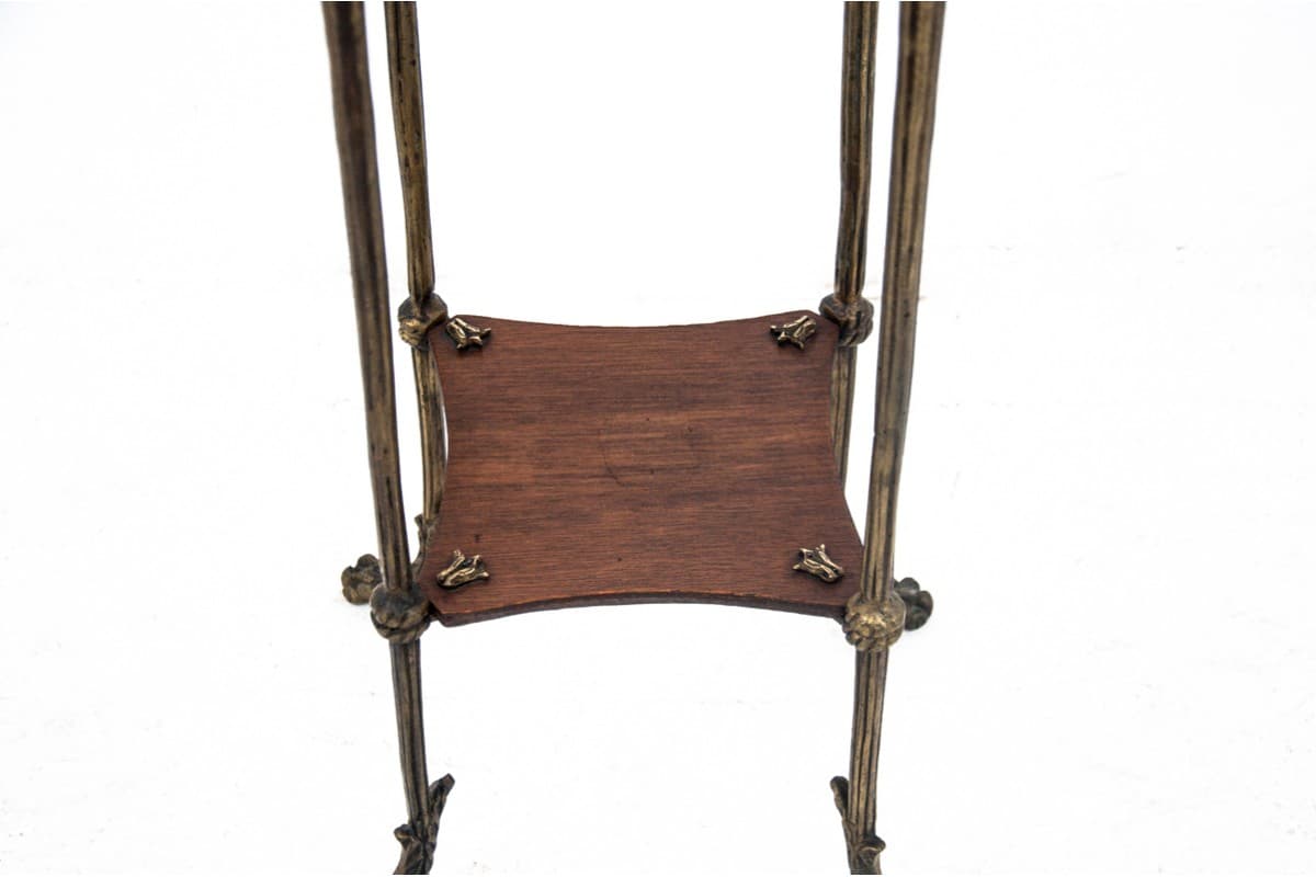 Brass and Walnut Plant Stand, France, 1960s - 47532