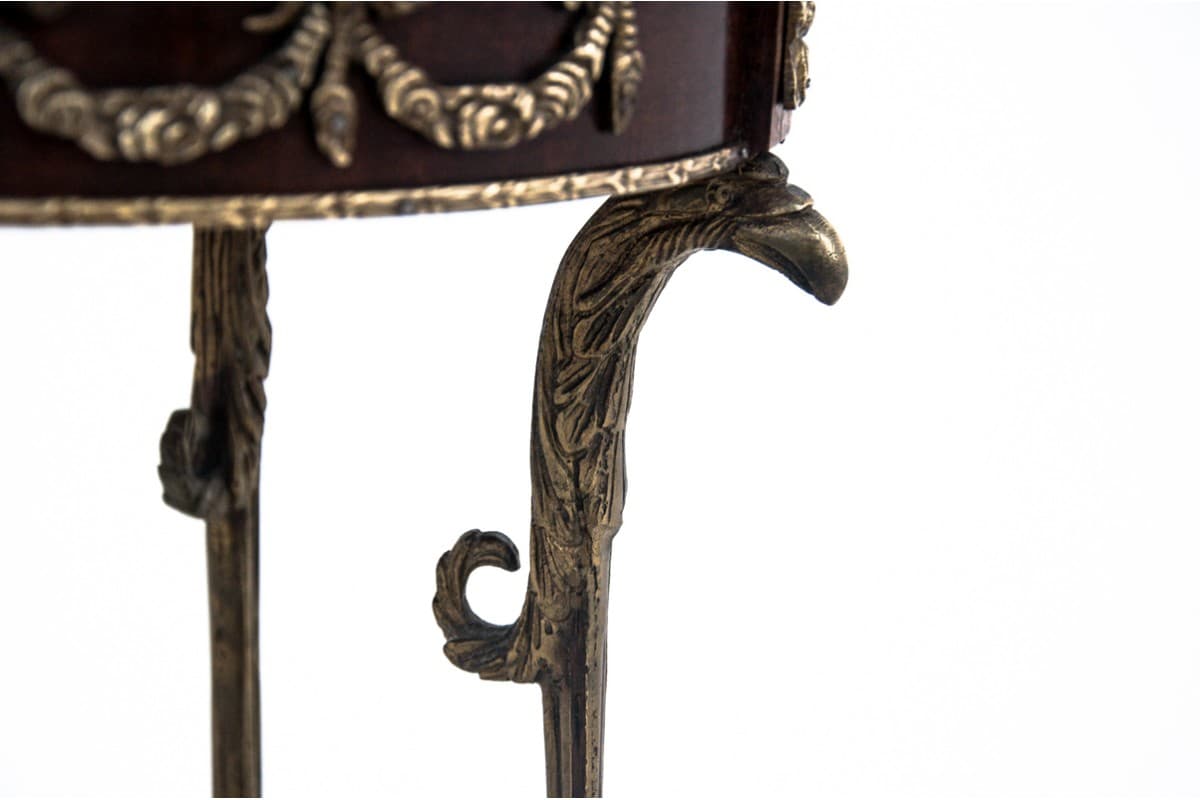 Brass and Walnut Plant Stand, France, 1960s - 47531