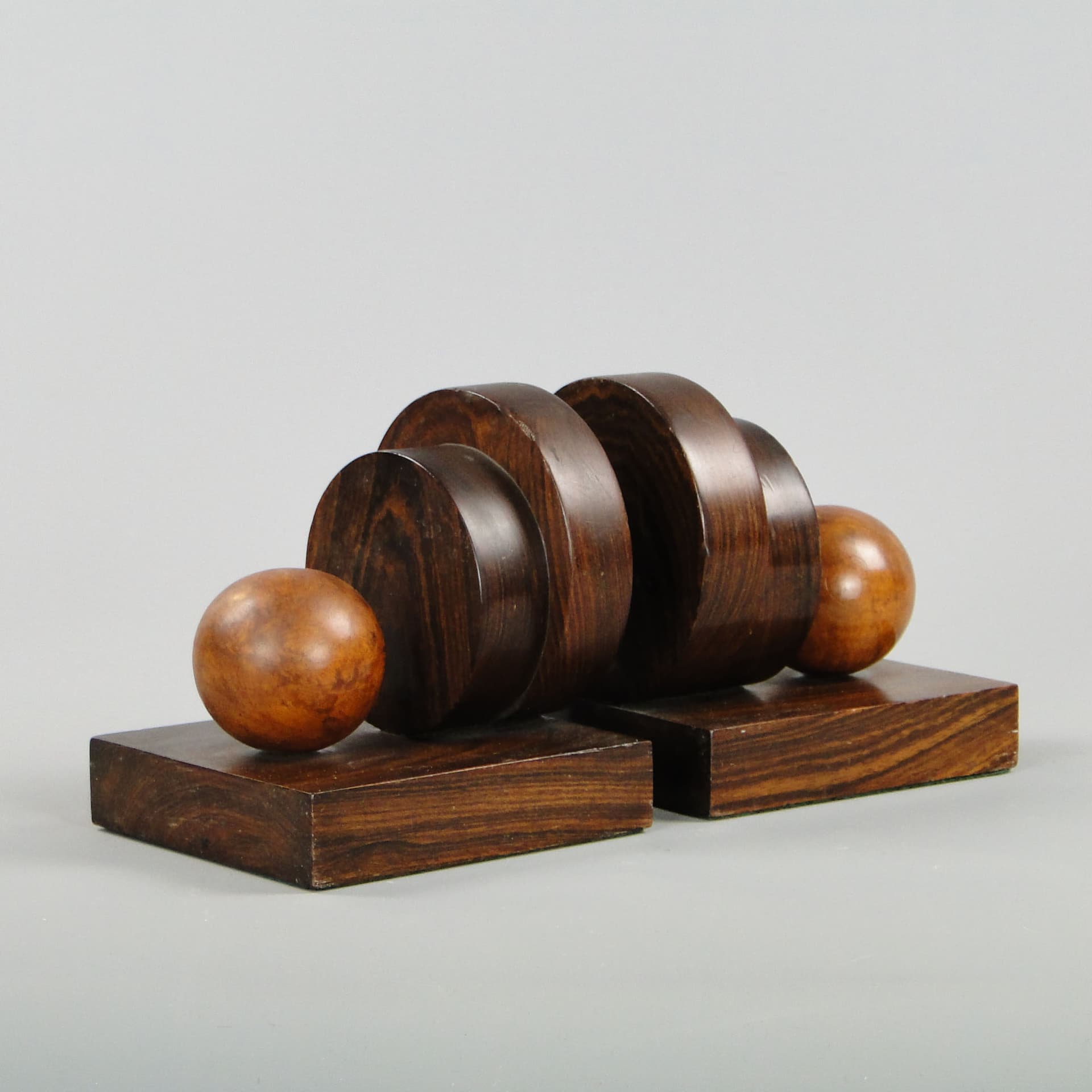 Bookends Art Deco, dark rosewood, Germany, 1920s - 45527