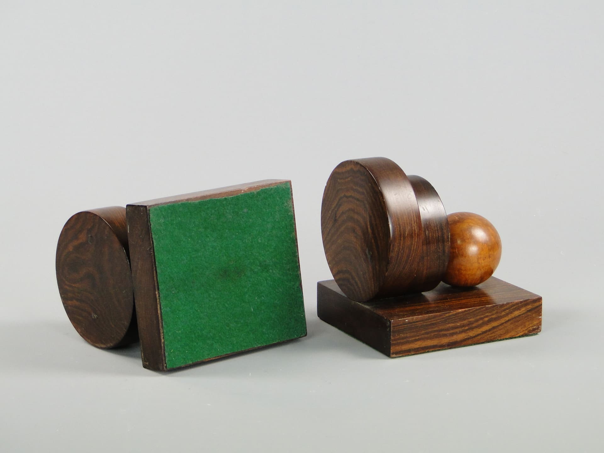 Bookends Art Deco, dark rosewood, Germany, 1920s - 45532