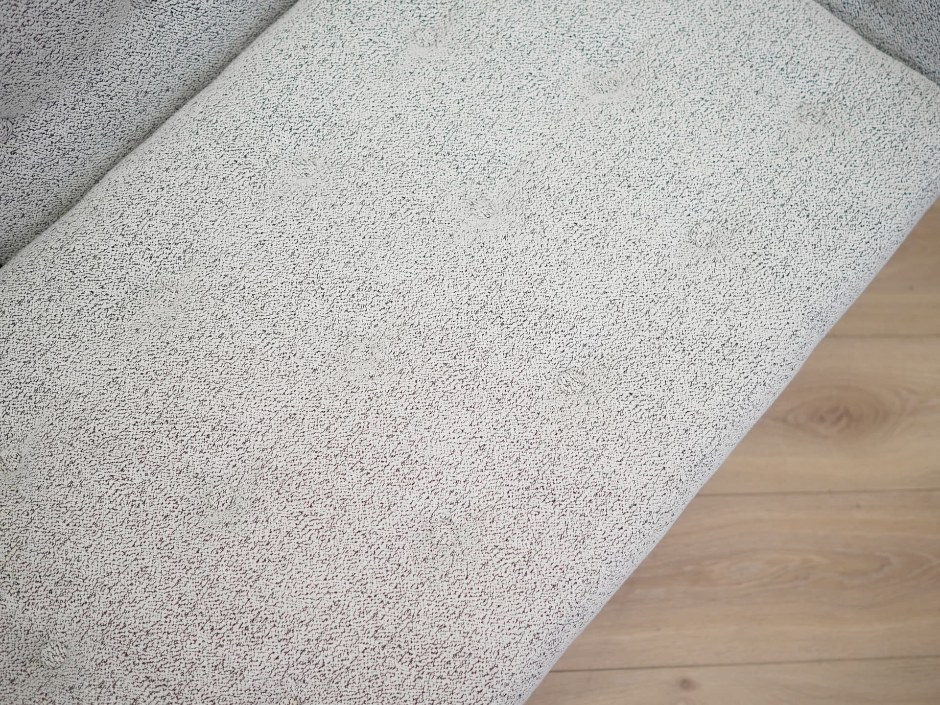 Sofa trzyosobowa, dąb, tkanina szara, Erik Jørgensen Møbelfabrik, Dania, lata 70. - 49570