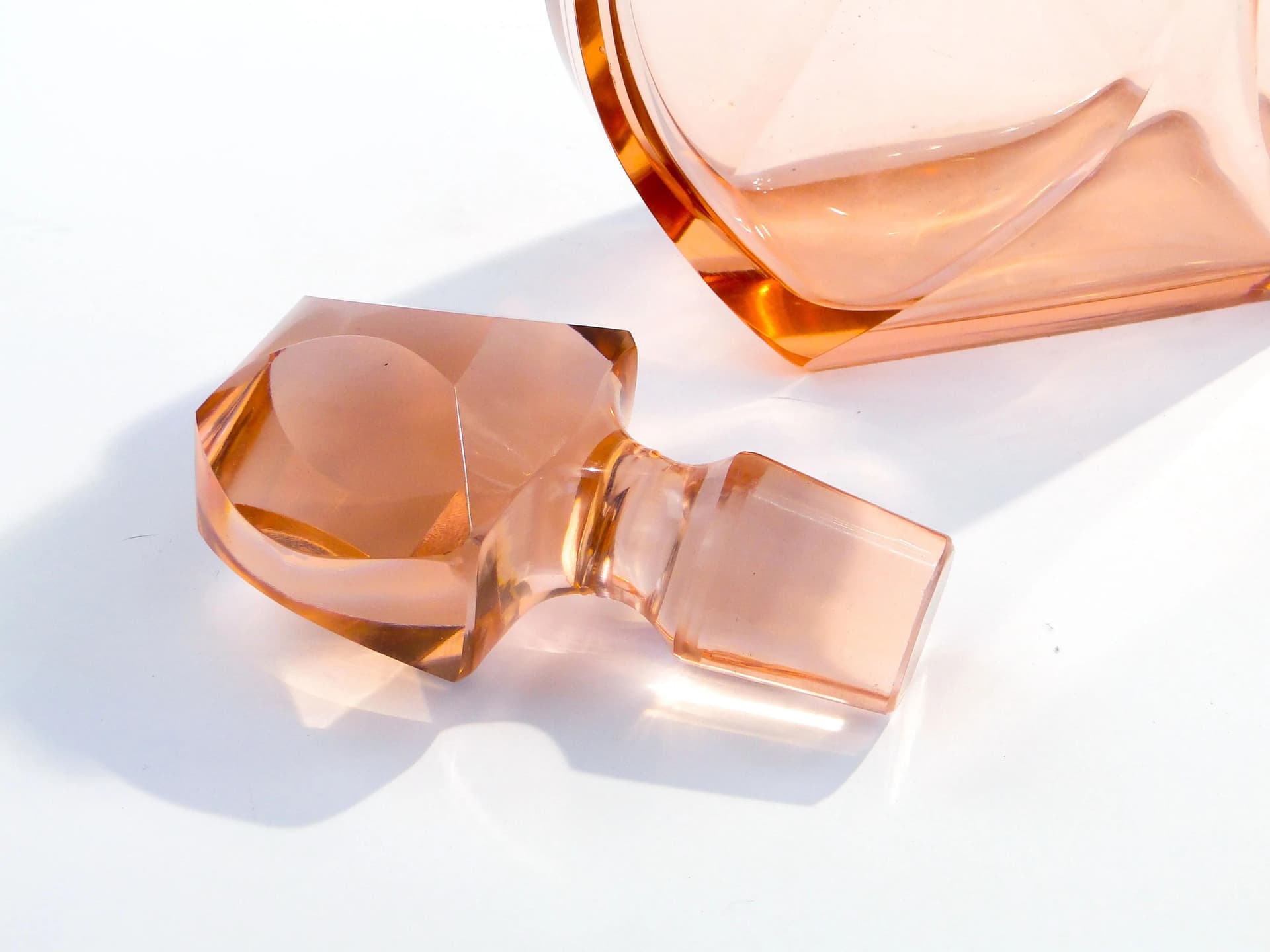 Karafka, kryształ transparentny, Moser, Czechy, lata 60. - 45490