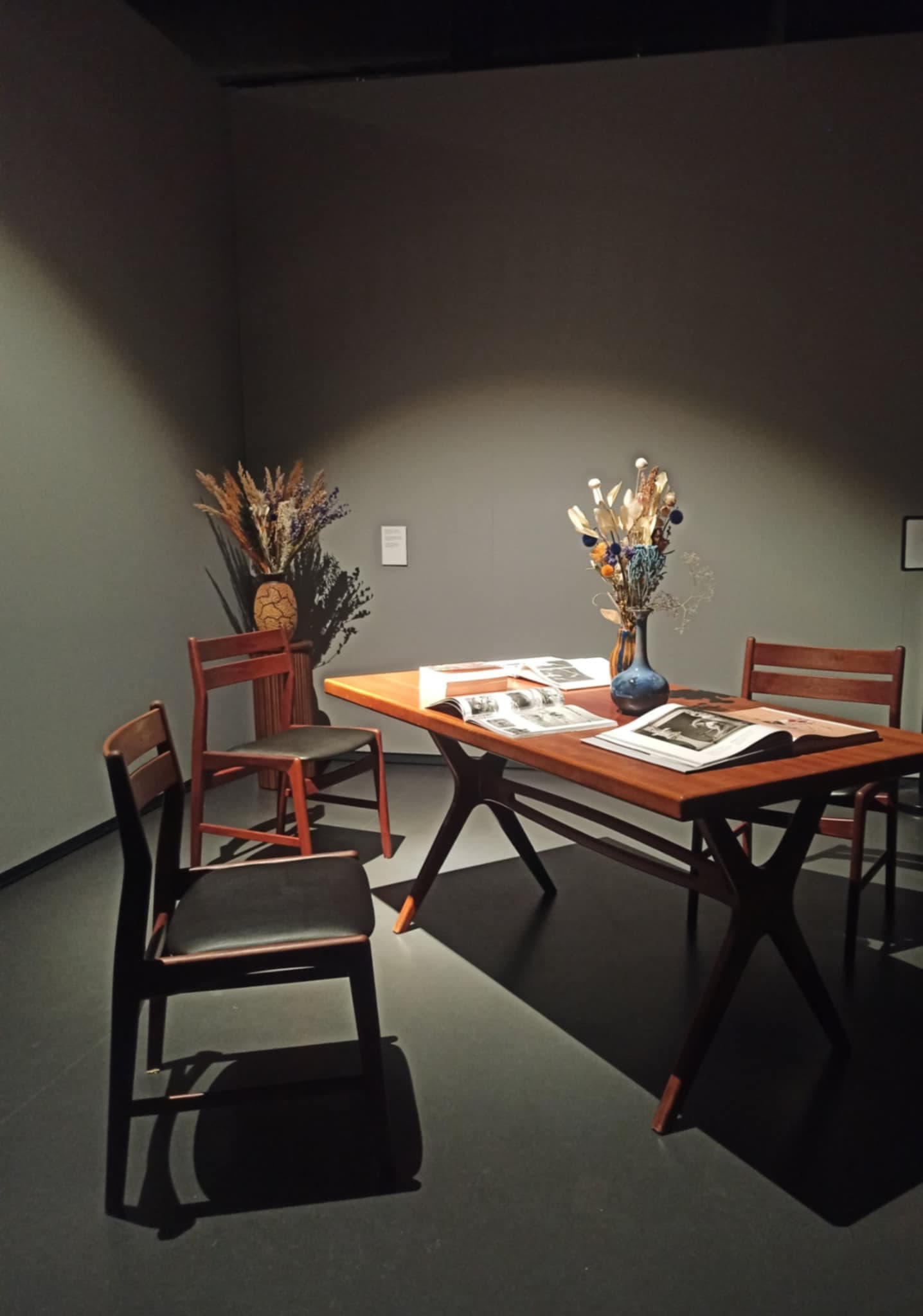 Dining table, dark brown teak, Denmark, 1960s - 45678