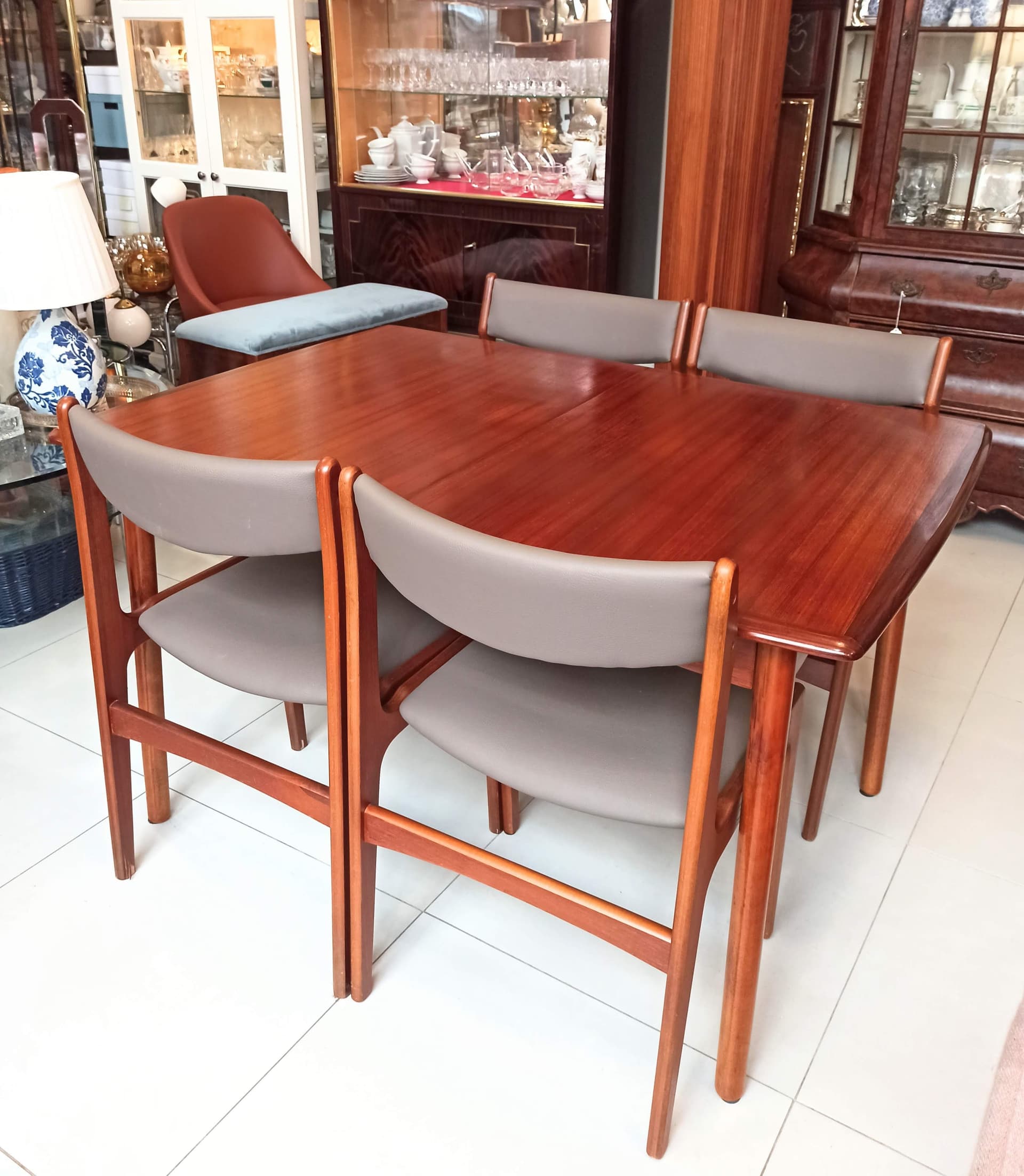 Stół prostokątny, teak brązowy, Dania, lata 60. - 45727