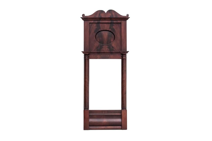 Mahoniowe lustro ścienne, styl biedermeier, Europa Północna, lata 50. XIX wieku