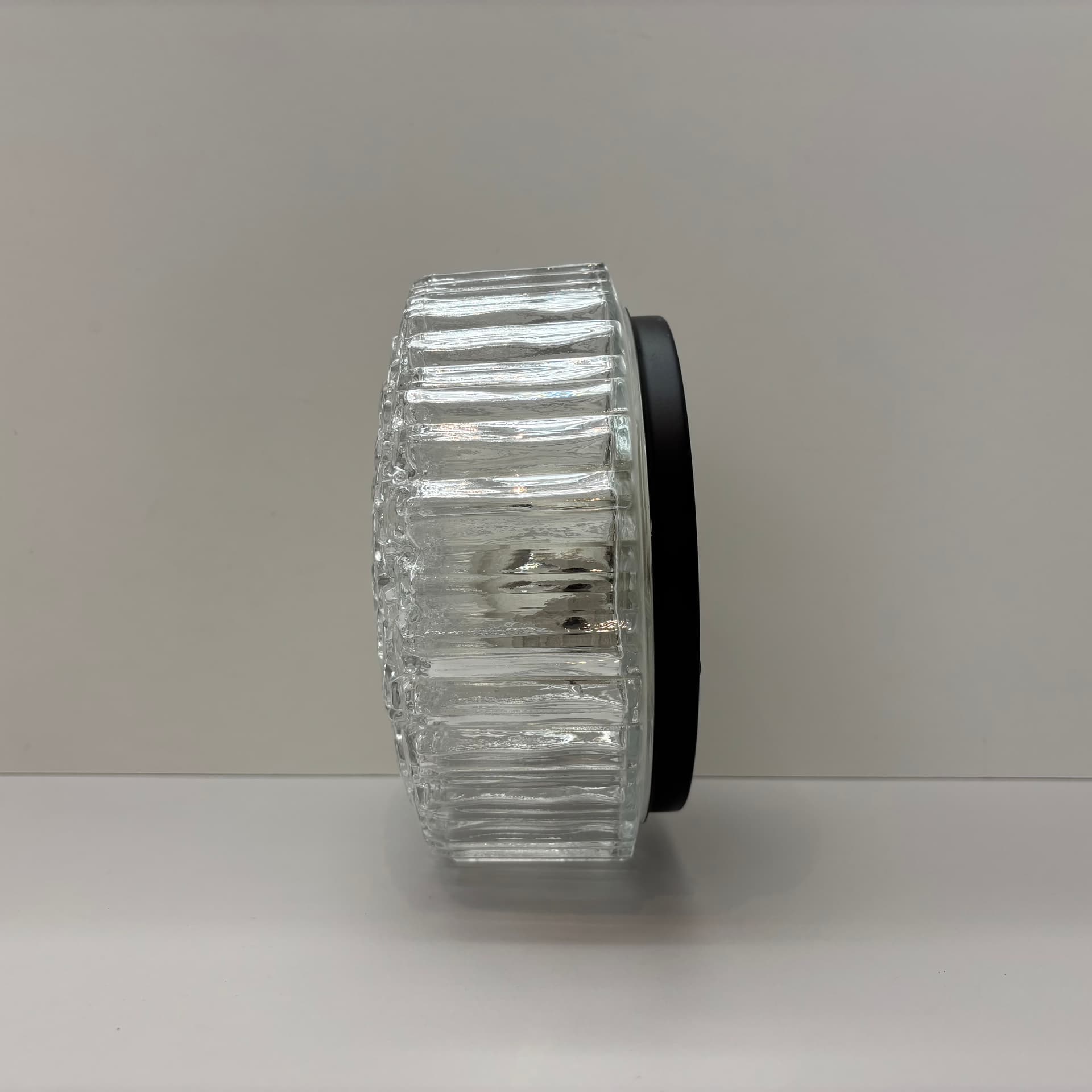 Plafon, Glashütte Limburg, szkło transparentne, Niemcy, lata 80. - 45849