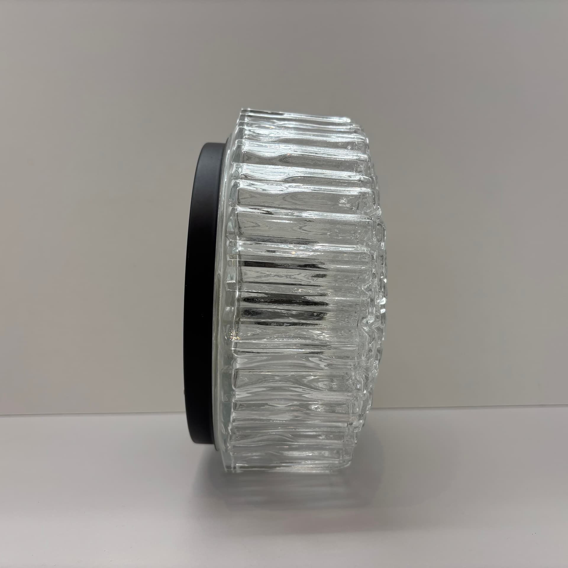 Plafon, Glashütte Limburg, szkło transparentne, Niemcy, lata 80. - 45851