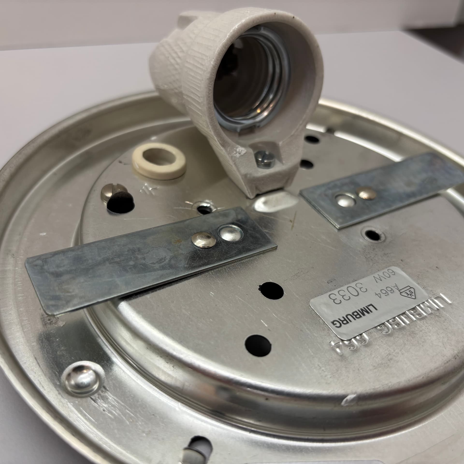 Plafon, Glashütte Limburg, szkło transparentne, Niemcy, lata 80. - 45843