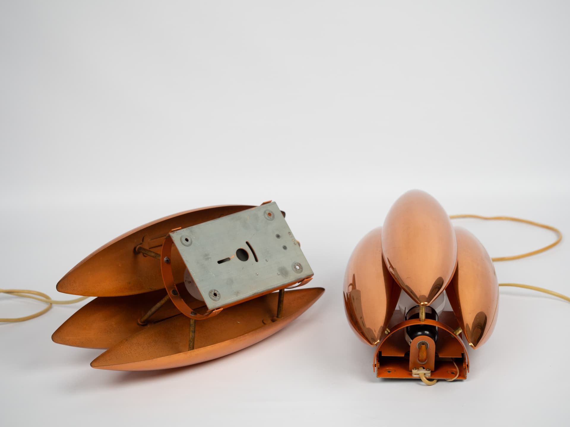 Para kinkietów Kastor proj. Jo Hammerborg, Fog og Morup, 1962 - 46341