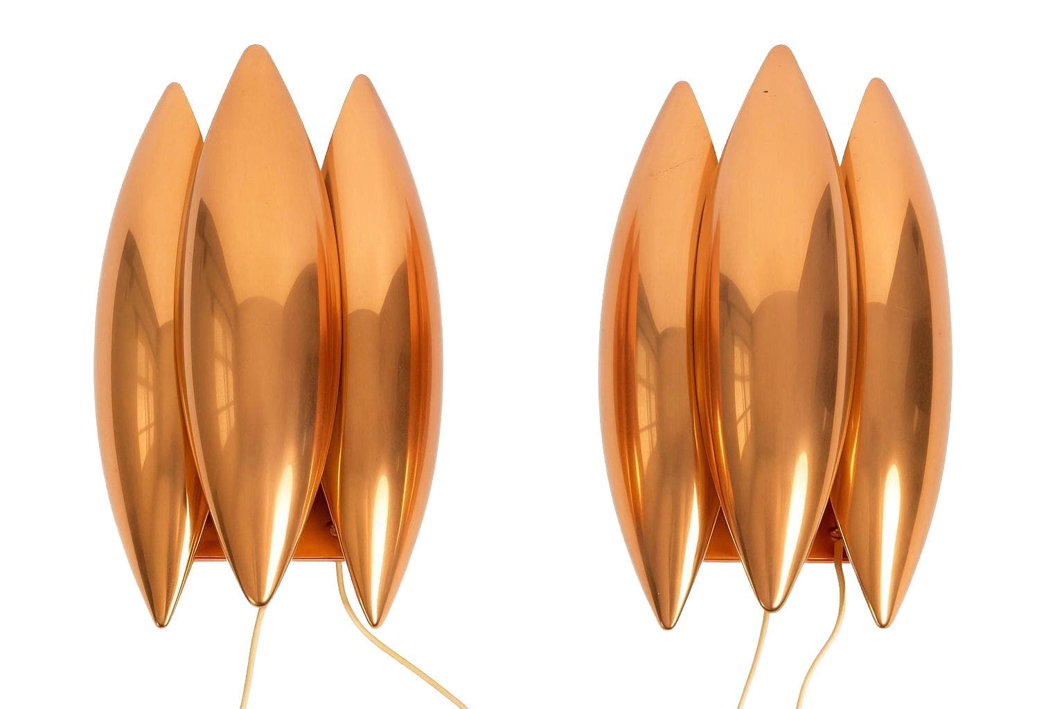 Para kinkietów Kastor proj. Jo Hammerborg, Fog og Morup, 1962 - 100475