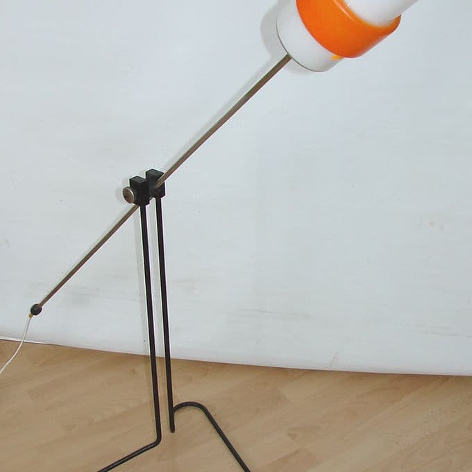 Lampa podłogowa Modern, czarna, metal, lata 60. - 46632