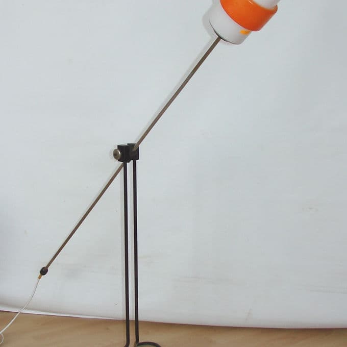 Lampa podłogowa Modern, czarna, metal, lata 60. - 46630
