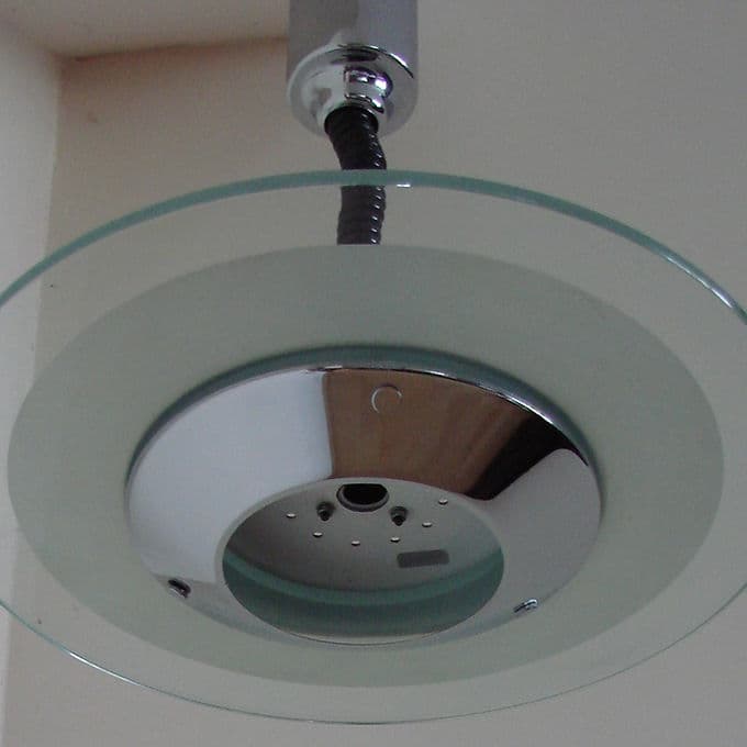 Chromowana lampa wisząca, Helestra, Niemcy, lata 70. - 46539