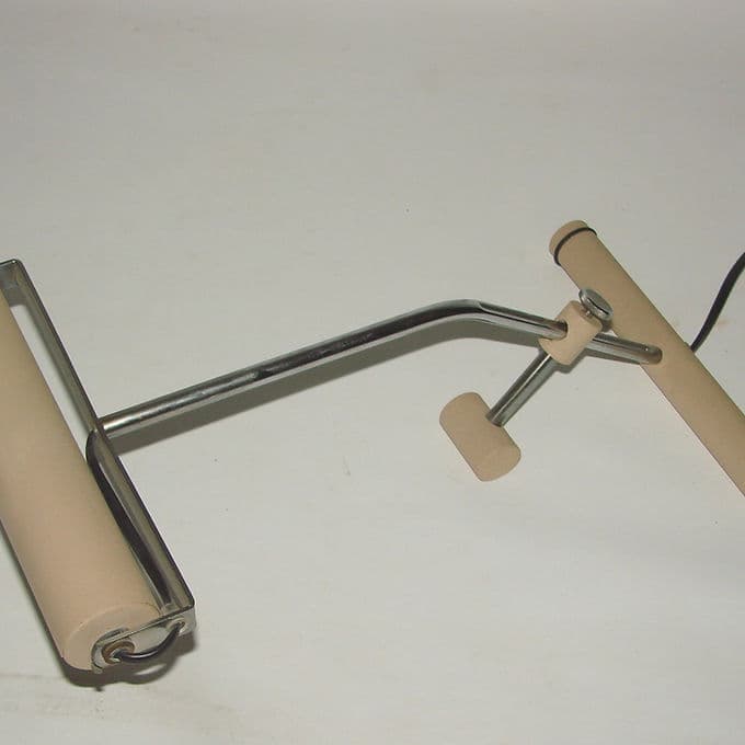 Desk lamp, beige, metal, 1970s. - 46478