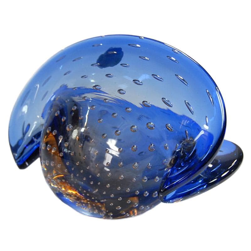 Niebieska paterka szklana, Fratelli Toso, Włochy, lata 60. - 4635