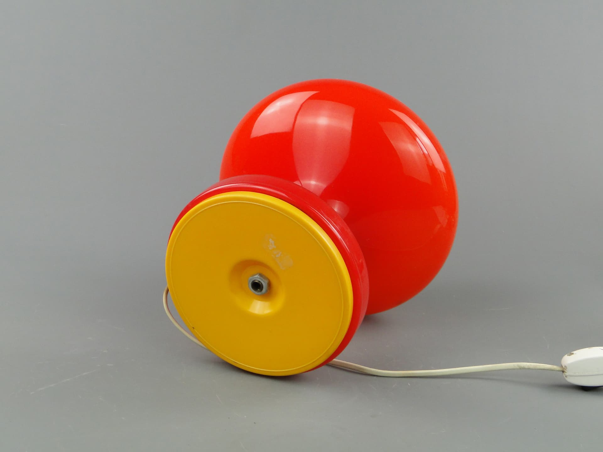 Lampa stołowa, szkło pomarańczowy, proj. S. Tabera, OPP Jihlava, Czechosłowacja, lata 70. - 46960