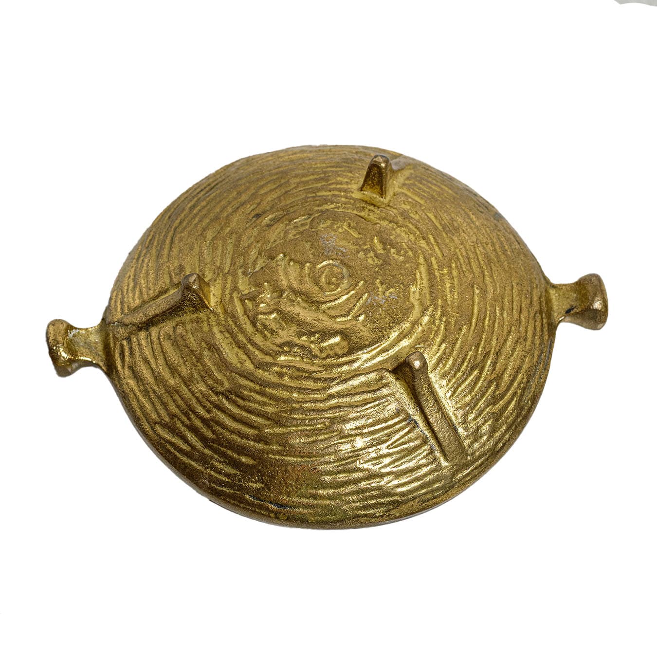 Ciężka misa, odlew z brązu. Stojąca na trójnogu, piękna forma. - 47679