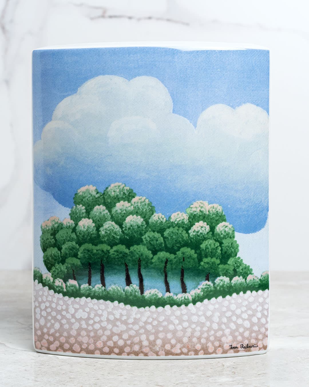 Wazon, biały, porcelana, proj. I. Rabuzin, Niemcy, lata 70. - 47838