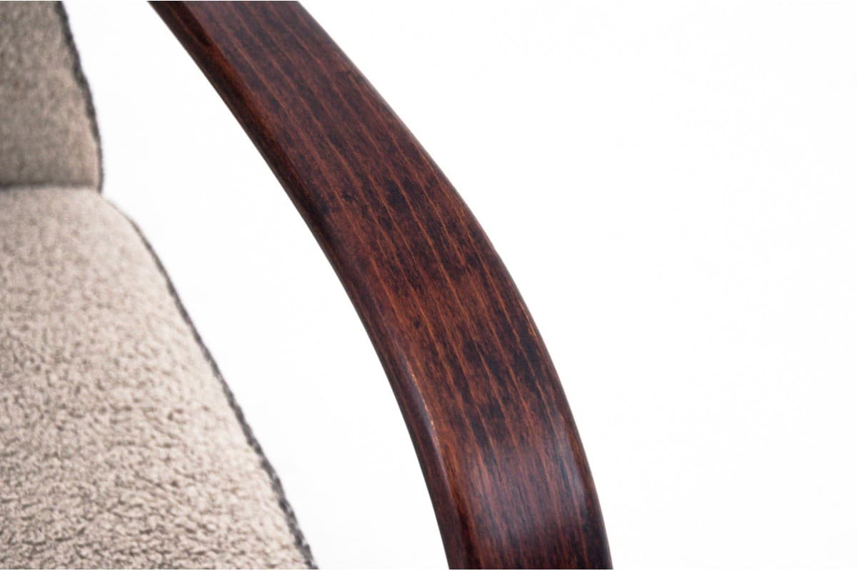 Beżowe fotele Art Deco, proj. J. Halabala, Czechosłowacja, lata 30. - 47331