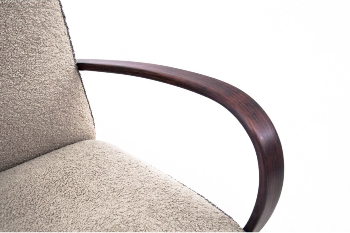 Beżowe fotele Art Deco, proj. J. Halabala, Czechosłowacja, lata 30. - 47330