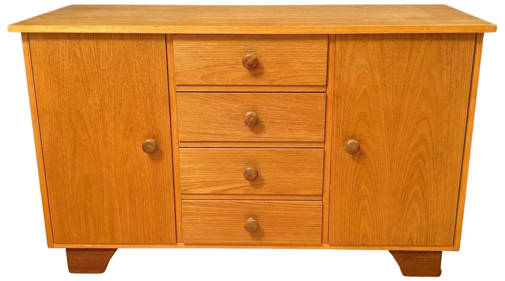 Sideboard, jasnobrązowy, buk, Niemcy, lata 60.