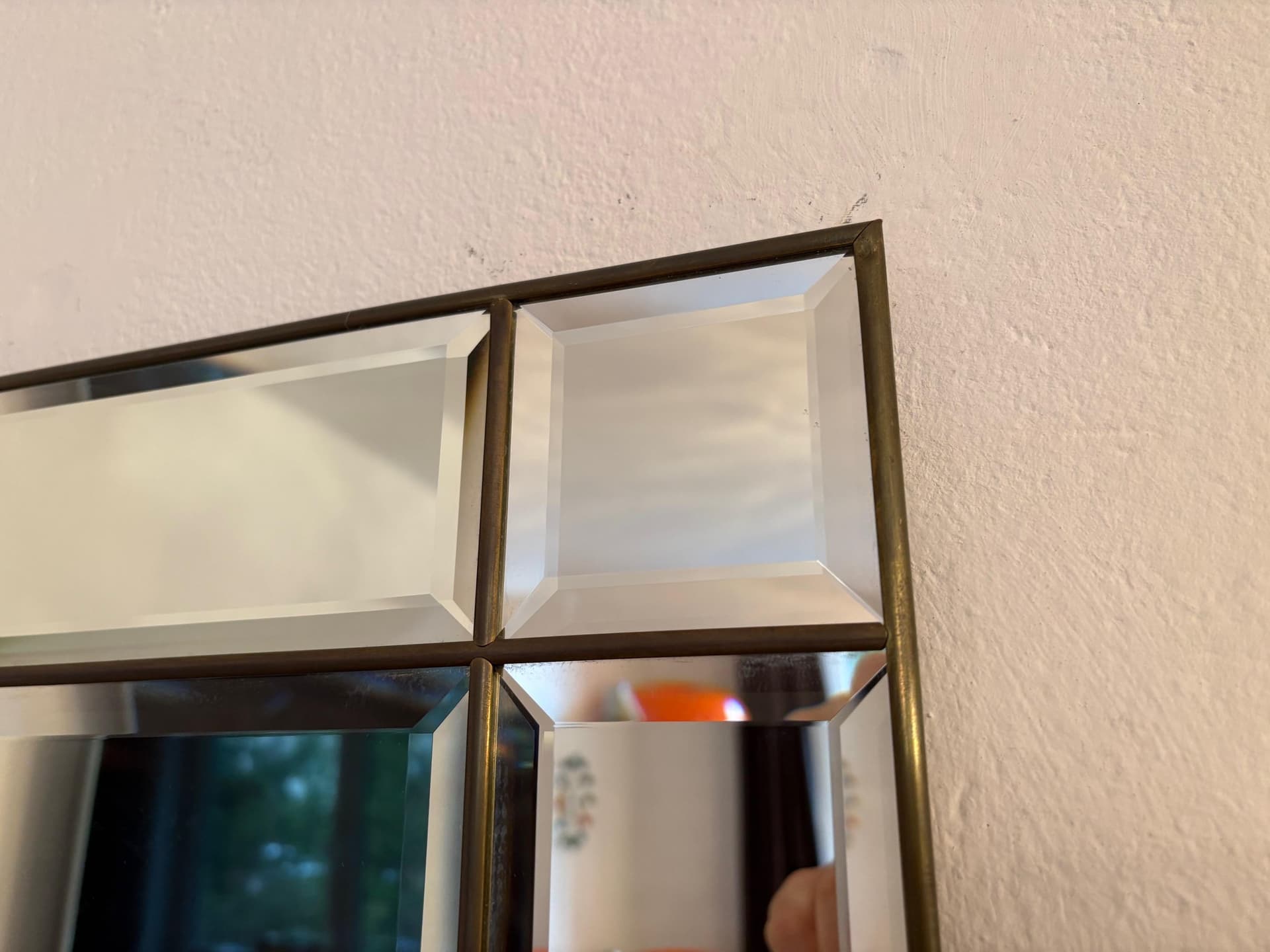 Lustro, kryształ srebrny, Włochy, lata 70. - 79775