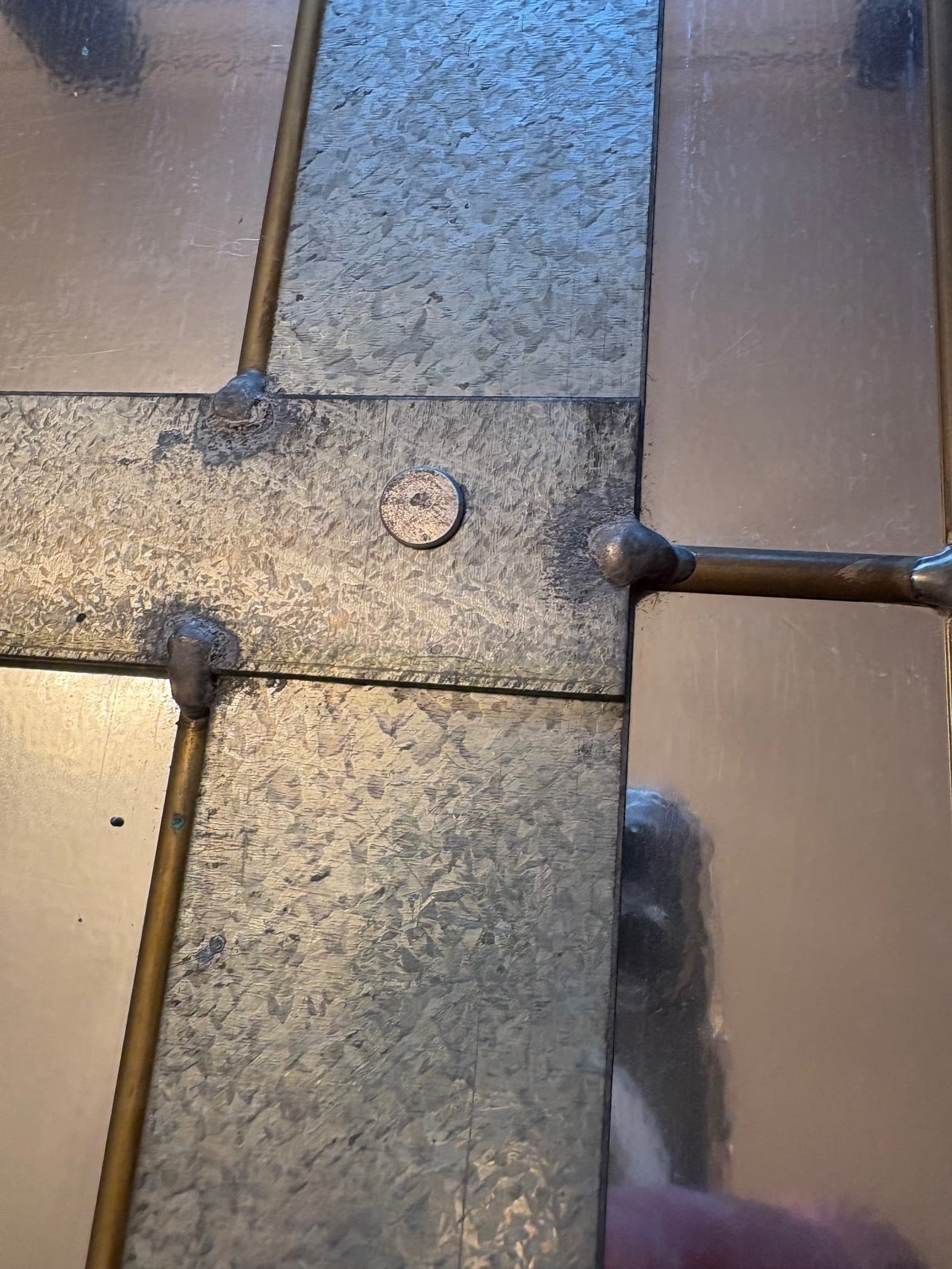 Lustro, kryształ srebrny, Włochy, lata 70. - 47932