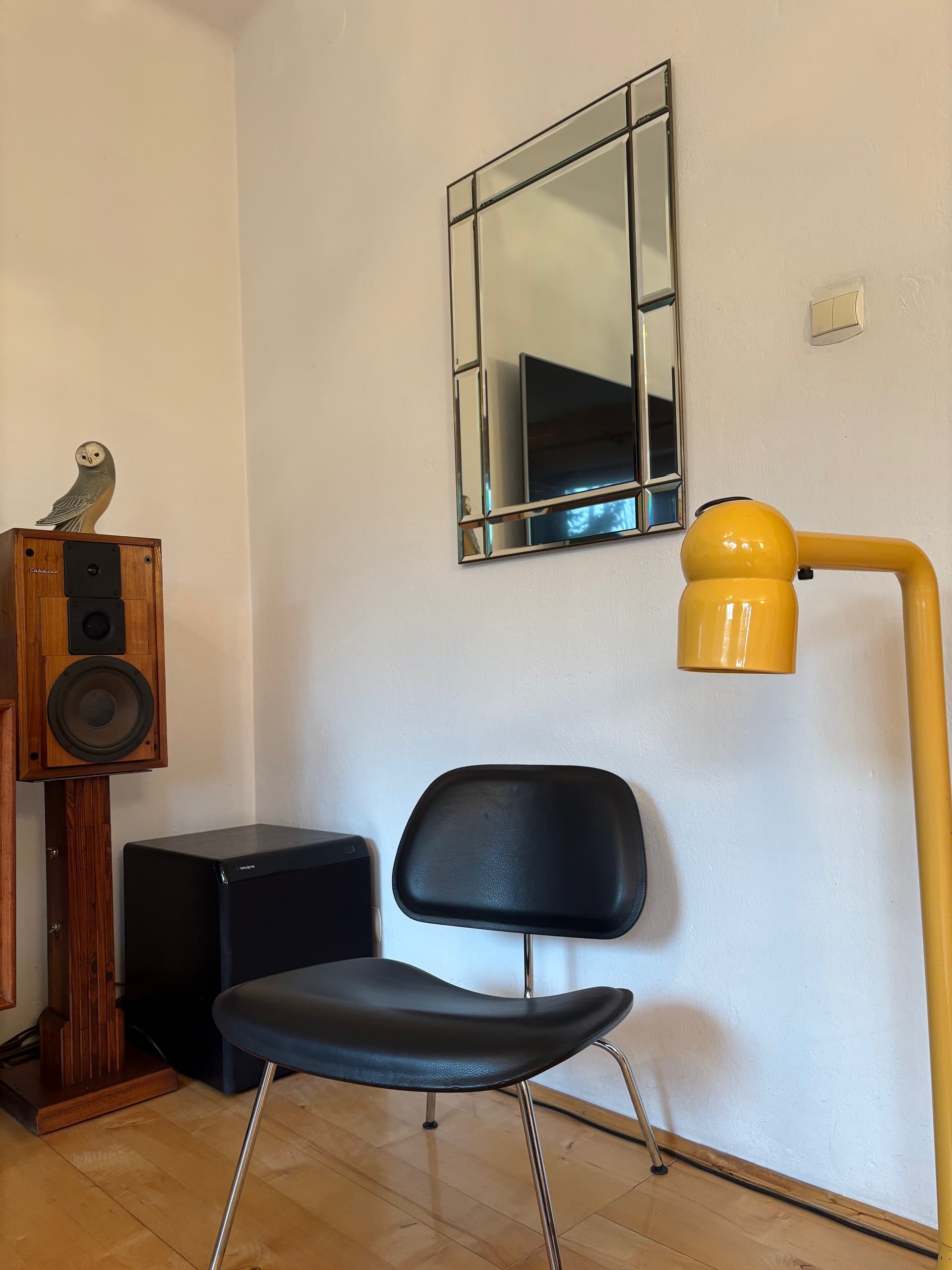 Lustro, kryształ srebrny, Włochy, lata 70. - 47937