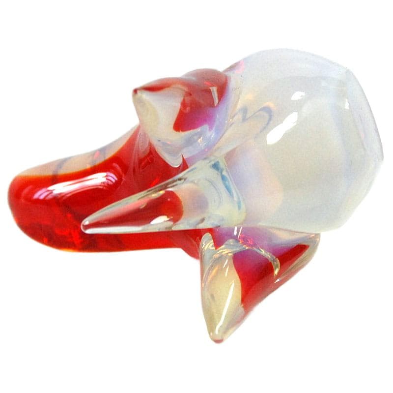 Opalizujący ptaszek z kryształowego szkła, Murano, Włochy, lata 60. - 4696