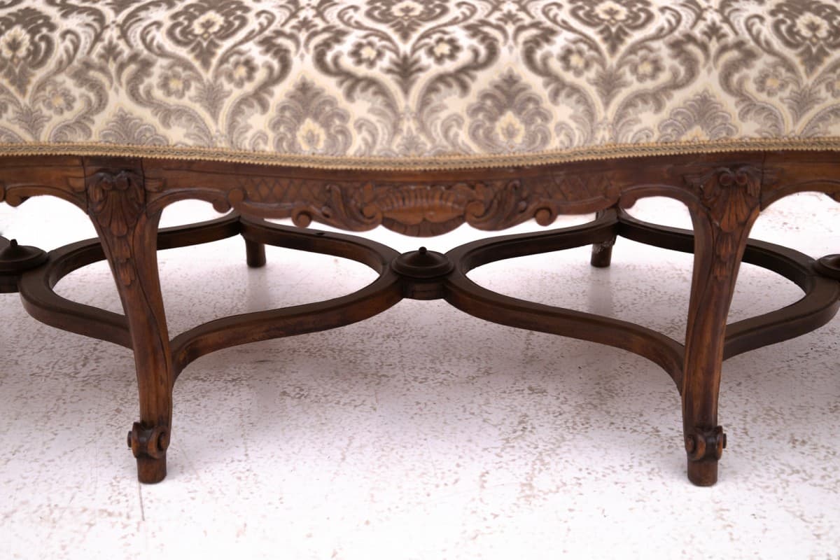 Brązowa sofa rokoko, Francja, lata 10. - 47320